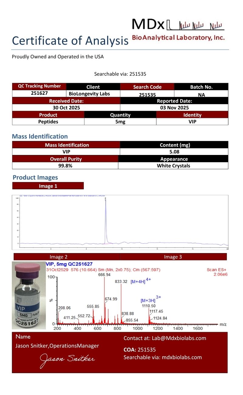 VIP (Vasoactive Intestinal Peptide) (5mg) 7 35aas