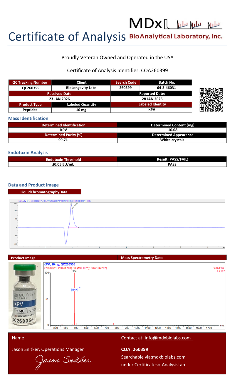 KPV (10mg) 3 39aa
