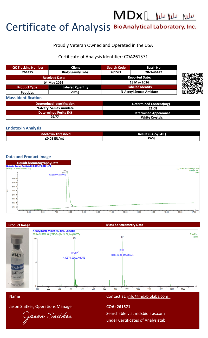 N-Acetyl Semax Amidate (20mg) 4 51aaa