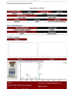 N-Acetyl Semax Amidate (20mg) 18 51aaaas