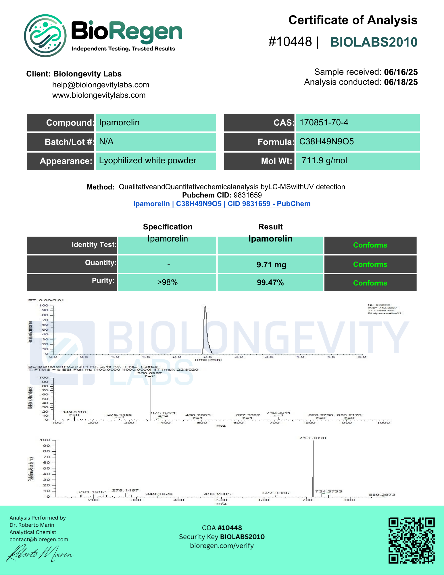 Ipamorelin (10mg) 7 61aaaq