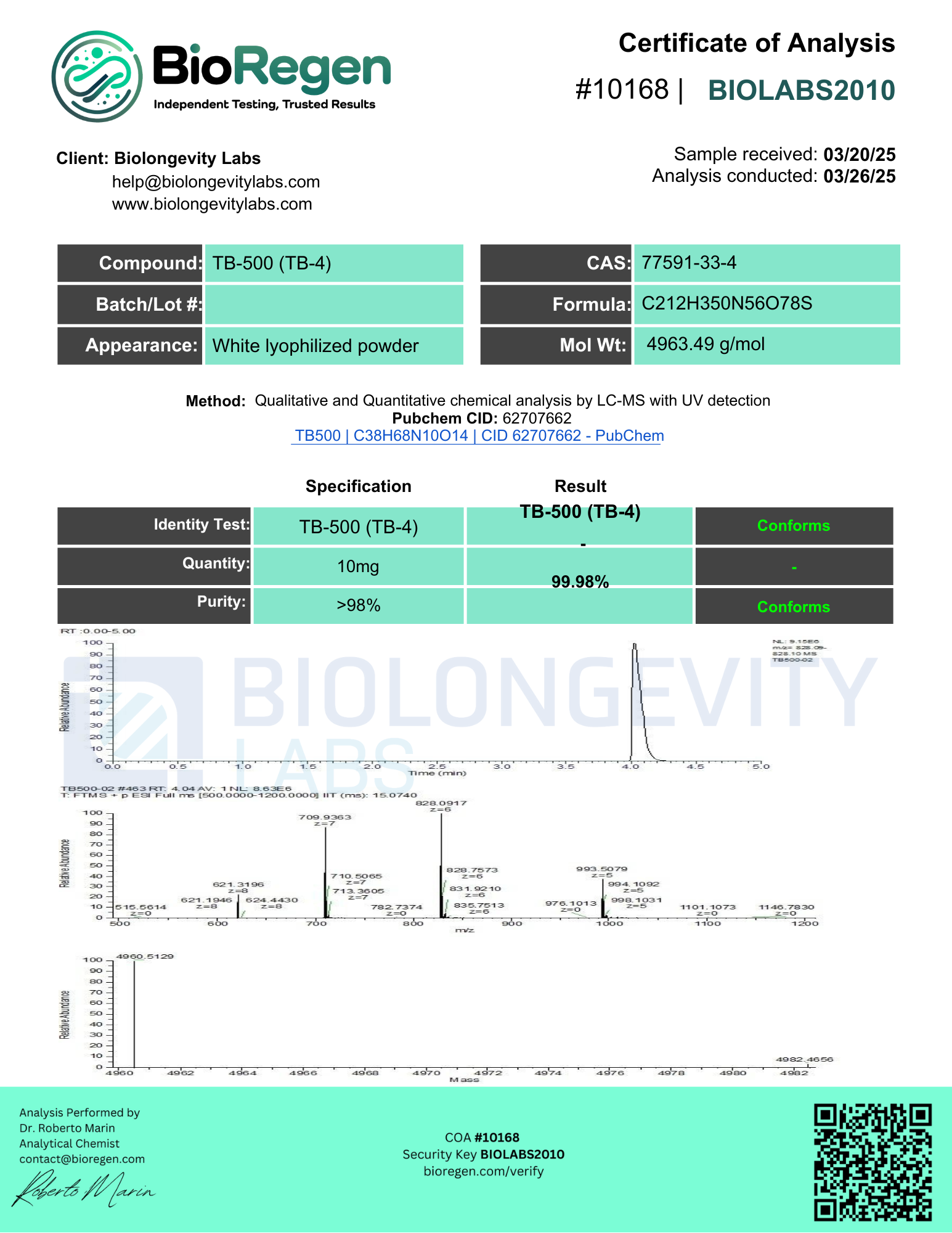 TB-500 (10mg) 5 67aaaa