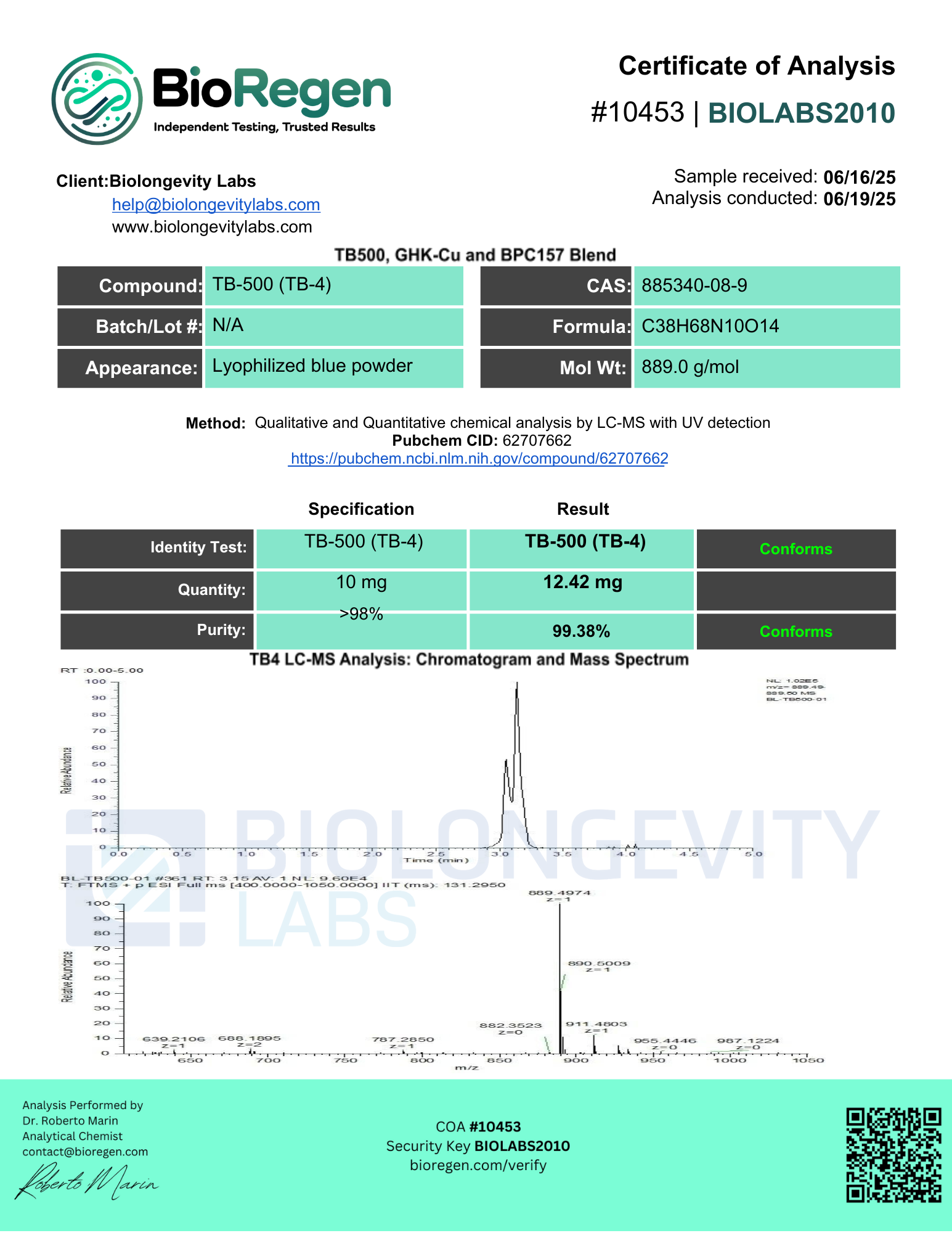 TB-500 (10mg) 10 67aavv