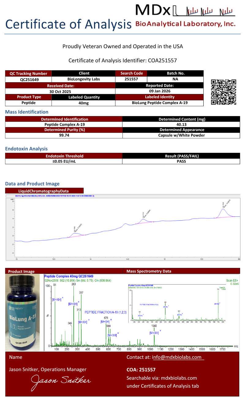 BioLung – A-19 Lung Peptide Bioregulator (Taxorest) 20 capsules 4 79aaa