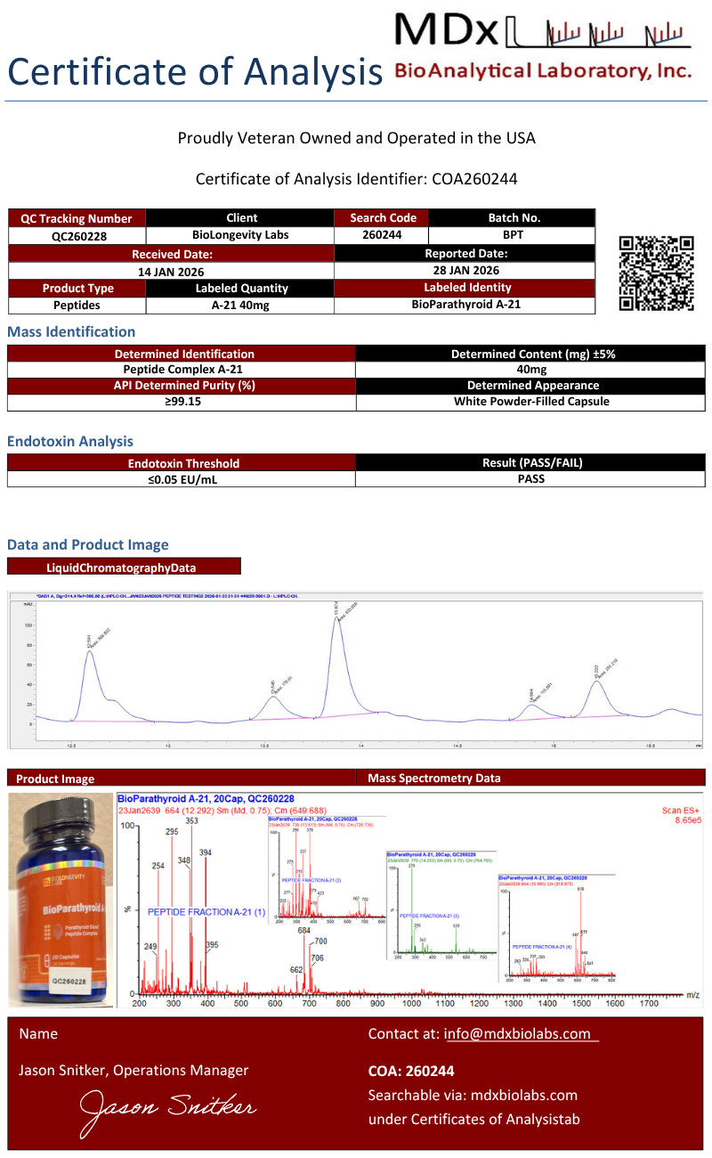 BioParathyroid – A-21 Peptide Bioregulator (Bonothyrk) 60 capsules 4 85aaa