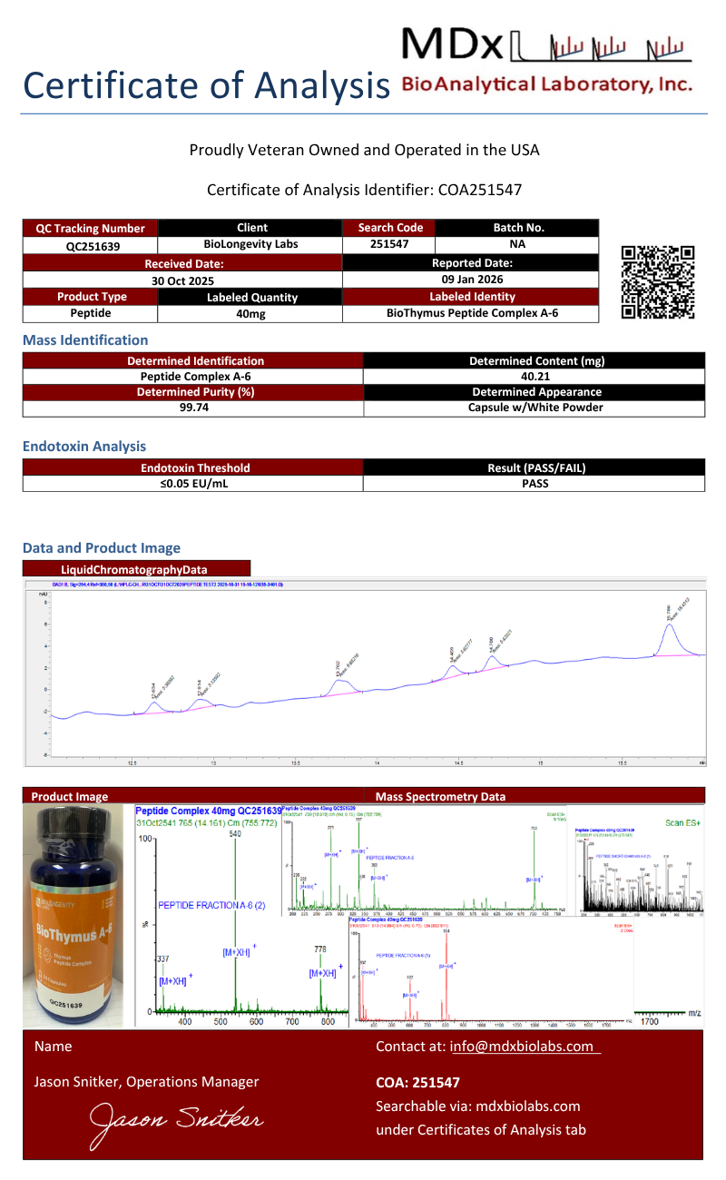 BioThymus – A-6 Thymus Peptide Bioregulator (Vladonix) 60 capsules 4 91aaa