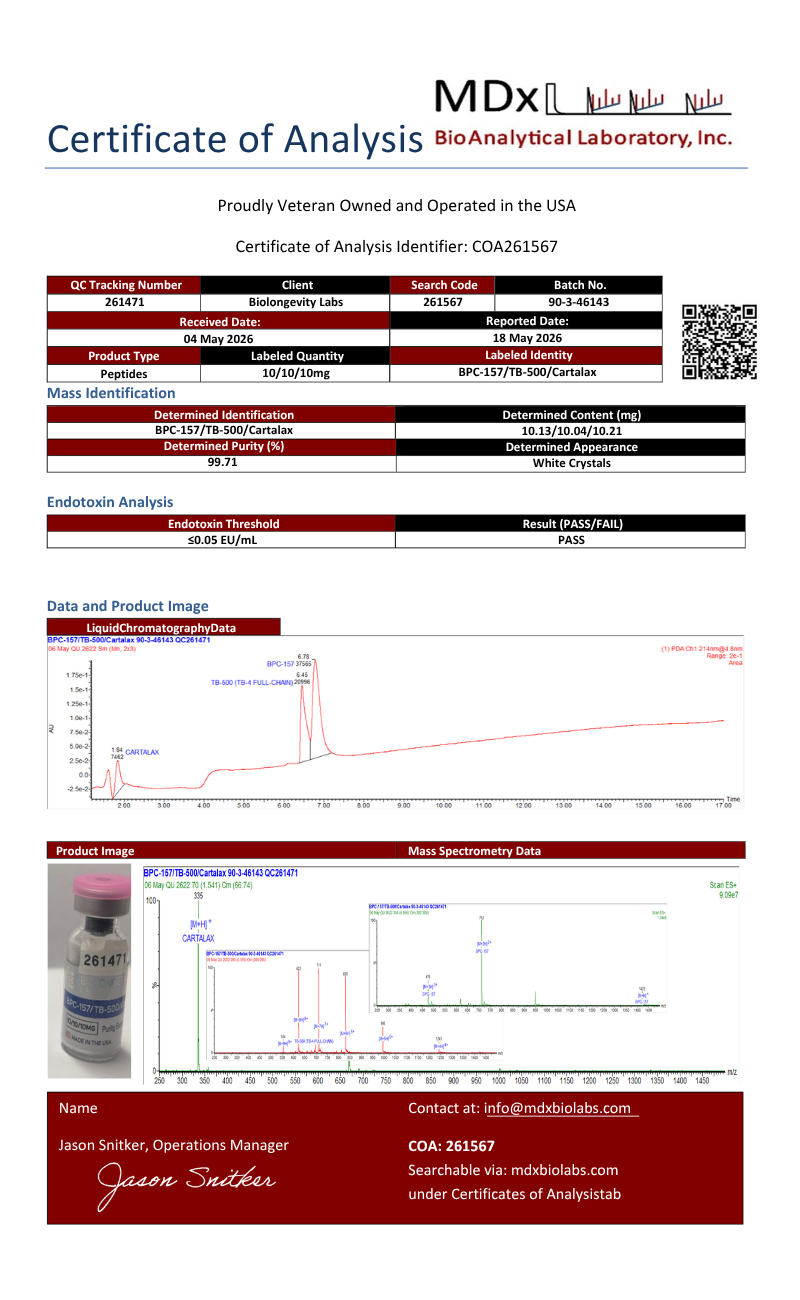 Regeno Blend (BPC-157, TB-500, Cartalax) 30mg 2 93a