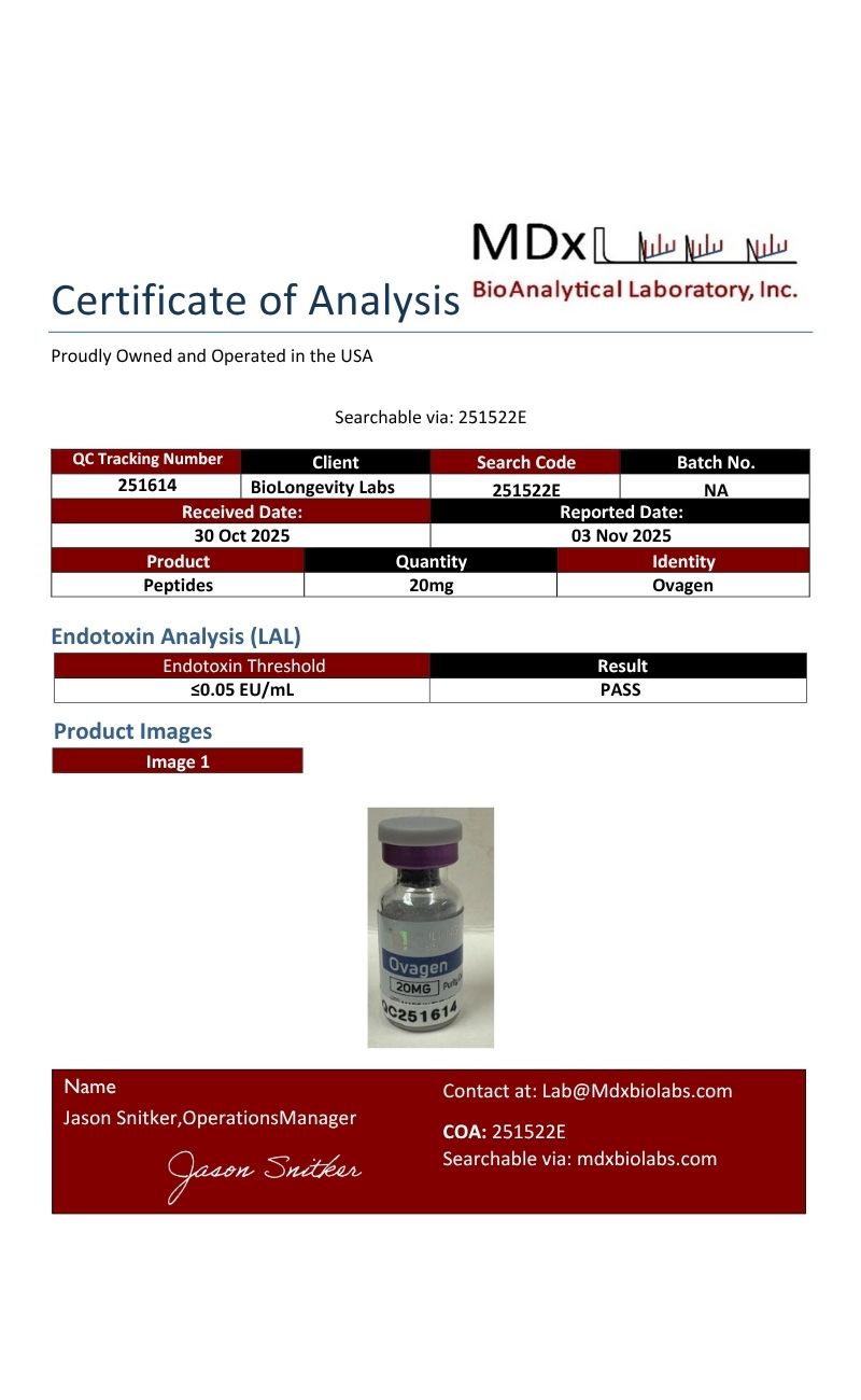 Ovagen Peptide (20mg) 5 95aaaa
